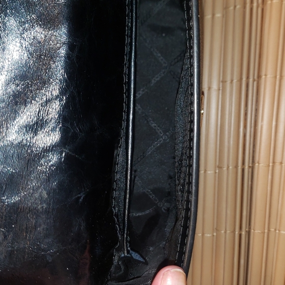 Sold Michael Kors Crossbody Logo MK Brown and Black Purse - Picture 9 of 15